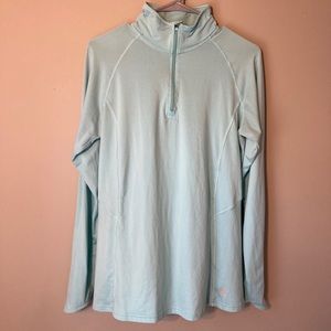 Super soft quarter zip long sleeve workout top